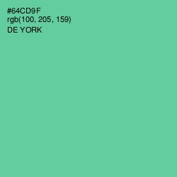 #64CD9F - De York Color Image